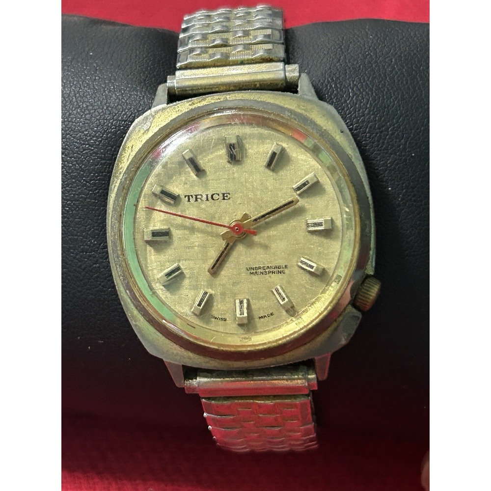 Vintage Thrice Unbreakable Mainspring Swiss‎ Made Temperature Compensating READ